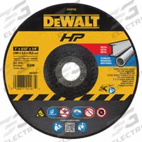 DEWALT Depressed Center Cut-Off Wheel: Type 27, 7" x 3/32" x 7/8", Aluminum Oxide, 24 Grit, A24R (MPN DW8756). Key specifications — Series: A24R; Brand: DEWALT.
