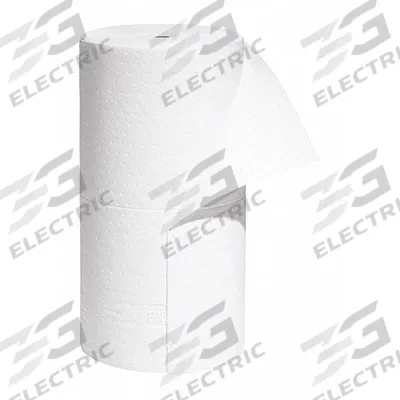 PIG Sorbent Roll: 150 ft Lg, 30 in Wd, Polypropylene, White, 150 ft Roll Lg - Sorbent Rolls