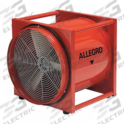 ALLEGRO Confined Space Blower: 115/208 to 230 V AC, 16 in Duct Dia, 1 1/2 hp Horsepower - Explosionproof Axial Fans & Blowers