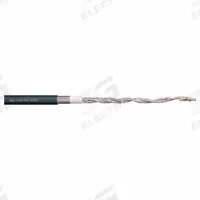 CHAINFLEX Data Cable: 20 AWG, 2 Conductors, Order by the Foot, PUR Jacket, 300 V (MPN CF112-05-02-02). Key specifications — attr1141190: Copper; attr1141193: Shielded Twisted Pair; attr1141160: 5 x OD; attr1141165: 8 x OD; attr1141168: No; attr1141174: 10 x OD; attr1141159: UV/Sunlight Resistant; attr1141182: CTP C-DE.PB49.B.00420.