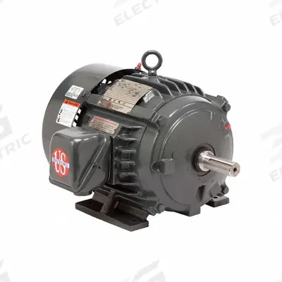 U.S. MOTORS General Purpose Motor: Rigid Base Mount, Totally Enclosed Fan Cooled, 5 hp - Rigid Base 3-Phase General Purpose AC Motors
