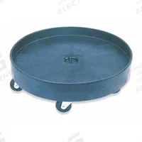 RUBBERMAID COMMERCIAL PRODUCTS Drum Dolly Cart: 500 lb Load Capacity, For 55 gal Container Capacity (MPN FG265000BLA). Key specifications — Caster/Wheel Configuration: (4) Swivel Casters; For Container Capacity: 55 gal; Deck Shape: Circle; Brand: RUBBERMAID COMMERCIAL PRODUCTS.