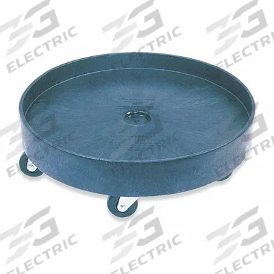 RUBBERMAID COMMERCIAL PRODUCTS Drum Dolly Cart: 500 lb Load Capacity - Solid-Deck Drum Dollies