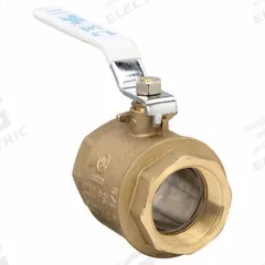 APOLLO Manual Two-Way Ball Valve: 2 1/2 in, Brass, Straight, FNPT x FNPT, Full Port Ball Port (MPN 94ALF-109-01A). Key specifications — Brand: APOLLO; Handle: Lever.