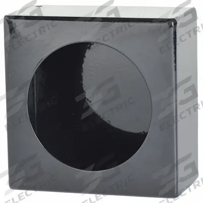 BUYERS PRODUCTS Light Box: Light Box, Black, Steel, 6 in Lg, 6 in Ht - Vehicle Light Mounts & Brackets