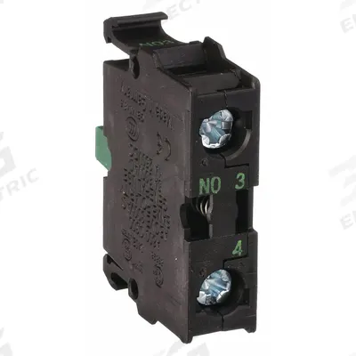 EATON Contact Block: 22 mm Panel Mounting Size, 1NO, Momentary - Contact Blocks