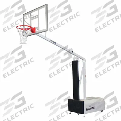 SPALDING Portable Backstop: Acrylic, 10 ft Max Ht - Basketball Backstops