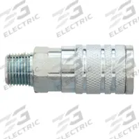 SPEEDAIRE Quick Connect Hose Coupling: 1/2 in Body Size, 1/2 in Hose Fitting Size, Sleeve, MNPT (MPN 30E690). Key specifications — Brand: SPEEDAIRE; Thread Size: 1/2" to 14"; Coupling Locking Type: Sleeve; Hose Fitting Gender: Male.