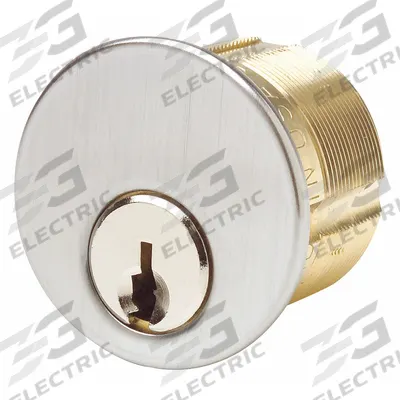 KABA ILCO Lockset Cylinder: Mortise, Conventional Core Cylinder, Chrome - Mortise Cylinders