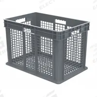 AKRO-MILS Straight Wall Tote: 26.6 gal, 23 3/4 in x 15 3/4 in x 16 1/8 in, Stacking Capable, Gray (MPN 37616GREY). Key specifications — Material: Plastic; Stackable: Stacking Capable; Brand: AKRO-MILS.