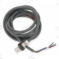 OMRON Inductive Cylindrical Proximity Sensor: Non-Terminated Cable, Shielded, 3 Wires, 10-30V DC, NO (MPN E2F-X2F1). Key specifications — Brand: OMRON; AC Supply Voltage Rating: Not Rated; DC Supply Voltage Rating: 10-30V DC.