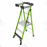 LITTLE GIANT Platform Stepladder: 3 ft Ladder Size, Fiberglass, 375 lb Load Capacity, 29 lb Wt (MPN 19303). Key specifications — attr1049013: LITTLE GIANT; attr1049017: Safety Cage.
