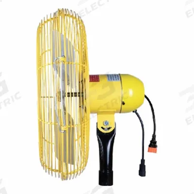 JAN FAN Mounted Fan: 30 in Blade Dia, 115 V, 1/4 hp Motor HP, Ceiling/Floor/Wall Mount - High-Visibility Industrial Wall-Mount Fans