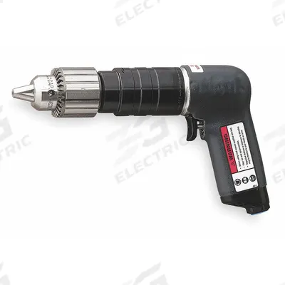 INGERSOLL RAND Air-Powered Drill: 1/2 in Chuck, Heavy Duty, 600 RPM, 0.75 hp - Pistol-Grip Air-Powered Drills