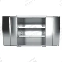 JAMCO Storage Cabinet: 36 in x 24 in x 37 in, Paddle Handle & Keyed, 18 ga Panel Thick, Shelves (MPN KE236). Key specifications — Cabinet Color: Gray; Method of Construction: Welded; Assembled: Assembled; Mobility: Stationary; Adjustable Shelves: Adjustable; Cabinet Finish: Polished; Cabinet Material: Stainless Steel; Brand: JAMCO.