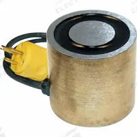 MAG-MATE Electromagnetic Lift: Continuous Duty, Round Magnet, 100 lb Max Load Capacity, 13 W Watt (MPN ERA-202). Key specifications — Brand: MAG-MATE; Duty Type: Continuous Duty; Includes Lifting Eye: Lifting Eye Not Included.