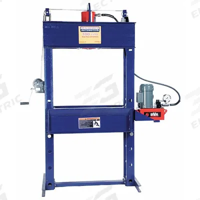 HEIN-WERNER Hydraulic Press: Electric, H-Frame, 100 ton - Electric H-Frame Hydraulic Presses