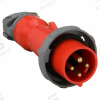HUBBELL Pin and Sleeve Plug: Orange, 125/250V AC, Single Phase, 20 A, 3 Pole, 4 Wire, IEC Grounding (MPN HBL420P12W). Key specifications — Brand: HUBBELL.
