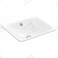 KOHLER Bathroom Sink: White, Cast Iron, 18 5/8 in Overall Lg, 15 3/4 in Overall Wd, 0 Faucet Holes (MPN K-5400-0). Key specifications — Includes: Basin Clamps; Brand: KOHLER; Color: White; Sink Material: Cast Iron.