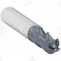 OSG Ball End Mill: Carbide, TiAlN Coated, 4 Flute, 14 mm Mill Dia, 30 mm LOC, 89 mm OAL (MPN HP441-5512-BN)