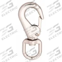 LUCKY LINE PRODUCTS Utility Spring Hook: 1 Snaps, Solid Gate, Zinc, 7/16 in Opening Size (MPN 4FCF3). Key specifications — Application Restrictions: Not For Lifting; Brand: LUCKY LINE PRODUCTS; Opening Type: Solid Gate.