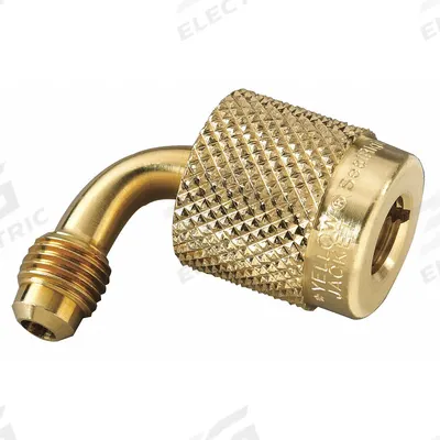 YELLOW JACKET Coupler: 8 1/2 in Lg, 90° Angle - Manifold Hose Adapters, Couplers & Unions