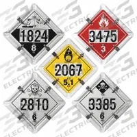 JJ KELLER DOT Container Placard: Various DOT Classes, 13 in x 13 in, 13 in Label Ht, 13 in Label Wd (MPN 693TPFN). Key specifications — Brand: JJ KELLER; Message: Various DOT Classes.