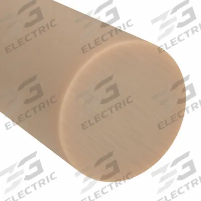 ABS Rod: 3 in Dia, 3 ft Lg, Beige, Opaque, 7,200 psi Tensile Strength, 4.6 ft-lb/in - ABS Rods & Discs