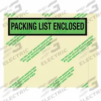 APPROVED VENDOR Packing List Envelopes: 7 in Outside Ht, 5 1/2 in Outside Lg, Green, Top, 1,000 PK (MPN 39UK94). Key specifications — Message Location: Top; Opening Location: Side Loading; Color: Green; Brand: APPROVED VENDOR.
