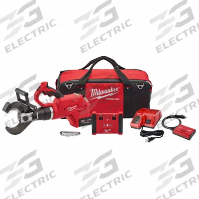 MILWAUKEE Cordless Cable Cutter Kit: M18, 1500 MCM Copper 15kV Cable, Top Handle - Milwaukee Cable Cutters