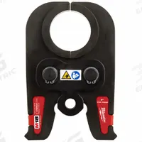MILWAUKEE Press Jaw: 2 in Pipe, PEX, For ASTM F1807/F2159, Extended/Std Tool Types (MPN 49-16-2657C). Key specifications — attr518773: Jaws; attr518762: PEX; attr518771: Steel; attr518761: ASTM F1807/F2159; attr518760: MILWAUKEE.