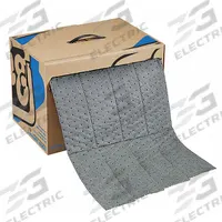 PIG Sorbent Roll: 60 ft Lg, 15 in Wd, Gray, Polypropylene, 60 ft Roll Lg, 15 in Roll Wd (MPN MAT242). Key specifications — Brand: PIG; Material: Polypropylene.