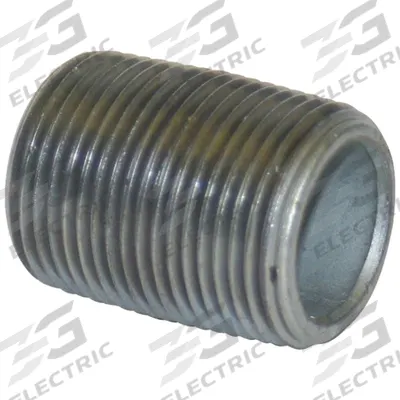 APPROVED VENDOR Pipe Nipple: 1 1/2 in Nominal Pipe Size, 1 3/4 in Lg, Schedule 80, Galvanized Steel - Schedule 80 Fully Threaded Low Pressure Pipe Nipples