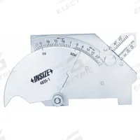 INSIZE Welding Gage: Degree/Inch/Millimeter, 1 mm_1/16 in Unit of Measure Increments (MPN 4835-1). Key specifications — Measurement Functions: 45° Angle; Display Units of Measure: Inch; Manufacturer Part Number: 4835-1; Brand: INSIZE.