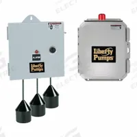 LIBERTY PUMPS Duplex Control Panel: Duplex, 3, 575V AC, 6 to 10 A, Tether Float, 4 Switches Included (MPN AE54=4-405). Key specifications — Current: 6 to 10 A; Rated Voltage: 575V AC; Alert Output: Audio; Intrinsic Safety: Not Specified Intrinsically Safe; Includes Reversing: Non-Reversing; Dosing Schedule: Demand Dose; Brand: LIBERTY PUMPS.