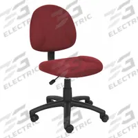 BOSS Office Chair: Red, Fabric Material, 14 1/2 in Back Ht, 18 1/2 in Seat Wd, 17 in Seat Dp (MPN B315-BY). Key specifications — attr982877: Black; attr982913: Yes; attr982865: Burgundy; attr982870: BOSS; attr982901: Burgundy.