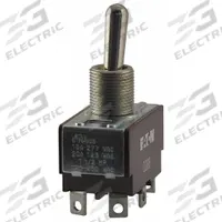 EATON Toggle Switch: 2 Position, 3 Connections, SPDT, Spade Terminals Connection, X Series (MPN XTD2C1A). Key specifications — AC Contact Rating: 20 A @ 125 V; Switch Function Configuration: On/None/On; Brand: EATON; Series: X; Horsepower: 3/4 hp.