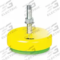 AIRLOC Male-End Leveling Mount: Fixed Stud, M27x2 Thread Size, 260 mm, 8,000 daN Capacity (MPN 1.15253.64). Key specifications — Finish: Yellow Zinc-Plated; Base Shape: Round; Load Capacity: 8,000 daN.