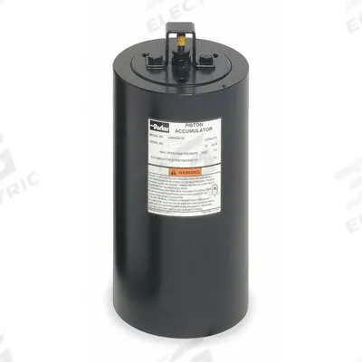 Parker Piston Accumulator: 1,155 cu in Fluid Volume, 1190 cu in, 818 gpm Max. Flow - Piston Accumulators