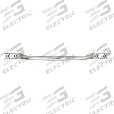 MONROE PMP Pull Handle: Unthreaded Holes, Stainless Steel, Silver, 1/4 in Screw Size - Standard Pull Handles