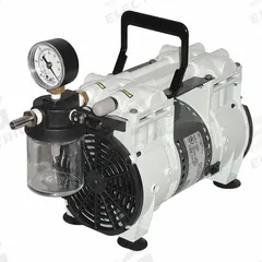 WELCH Piston Vacuum Pump: 0.333 hp, 1 Phase, 115V AC, 29.8 in Hg Max Vacuum, 2.3 cfm, Rocking Pump (MPN 2561B-50). Key specifications — attr50761: 115V AC; attr50712: WELCH; attr51763: 1.