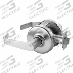 CORBIN Door Lockset: Privacy Lever Locksets, Chrome, ADA Compliant (MPN CLX3340 NZD 626). Key specifications — Ligature Resistance: Not Ligature-Resistant; Brand: CORBIN; Lockset Function ANSI Code: F77A; Visual Indicator Message: No Message; Lockset Style: Newport Lever; ADA Compliant: Yes; Finish: Satin Chromium-Plated.