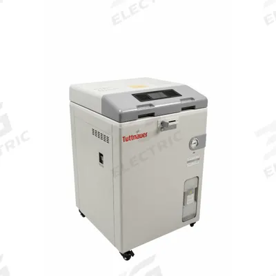 HEIDOLPH Autoclave: 85 L Capacity, 140°C Max Temp, 25 3/8 in Overall Wd - General Purpose Autoclaves