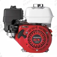 HONDA Gasoline Engine: Series GX160 Series, 7.6 lb-ft Gross Torque, 4.8 hp Horsepower, Horizontal (MPN GX160QXE2). Key specifications — Muffler: Yes; Start Type: Electric; Shaft Diameter: 3/4 in; Shaft Configuration: Key; Manufacturer Part Number: GX160QXE2.