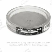 ADVANTECH Ultrasonic Test Sieve: Nickel, 3 1/2 in Outside Dia, 1 1/4 in Ht, Fine Mesh Size Range (MPN L3-M50). Key specifications — Screen Material: Nickel; Brand: ADVANTECH; Frame Material: Acrylic; Standards: ASTM E161; US Standard Screen Size: 50 micron.