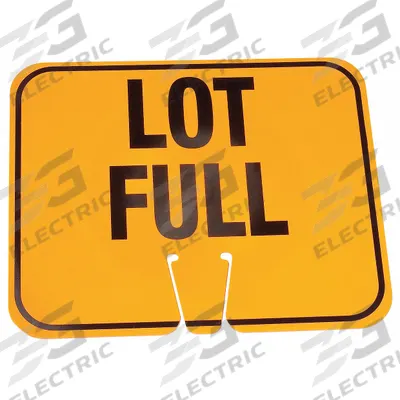 APPROVED VENDOR Traffic Cone Sign: ABS Plastic, 10 3/8 in Ht, 12 3/4 in Lg - Signs for Traffic Cones