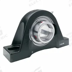 TIMKEN Pillow Block Bearing: 2 7/16 in Bore, Cast Iron, Set Screws, 2 43/64 in Shaft Ht, Shroud (MPN YAK 2-7/16 SGT). Key specifications — Brand: TIMKEN; Maximum Speed: 2800 RPM Grease; Mounting Bolt Size: 5/8 in; System of Measurement: Inch.