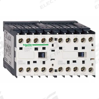 SCHNEIDER Miniature IEC Magnetic Contactor: Reversing, 3 Poles, 3NO Contacts, 12 A - Miniature, Reversing IEC Contactors