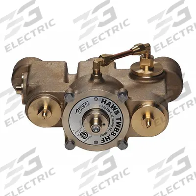 HAWS Emergency Mixing Valve: 78 gpm Max Flow Rate, 2 in NPT x 2 in NPT, Eyewashes/Showers - Thermostatic Mixing Valves