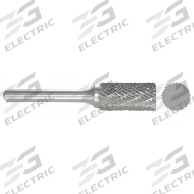 APPROVED VENDOR Carbide Bur: Cylinder, SA-53, Double Cut, 3/16" x 1/2" Head - Double-Cut Cylinder Burs